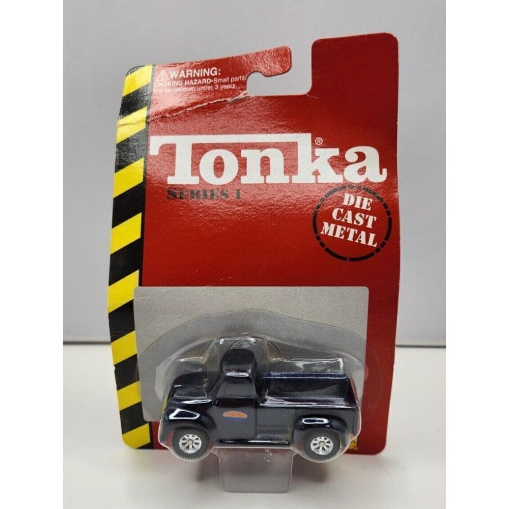 Vintage 1998 Maisto Tonka Black 1955 Ford Truck Series 1 Die Cast Metal